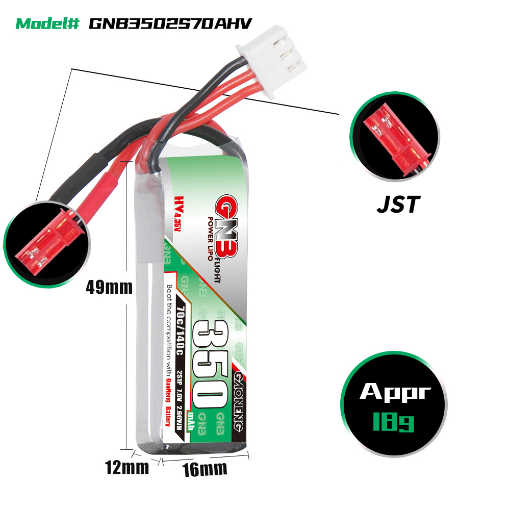 Batteria Lipo GAONENG GNB 2S 7 - Drone Battery Lipo recensione e prezzo